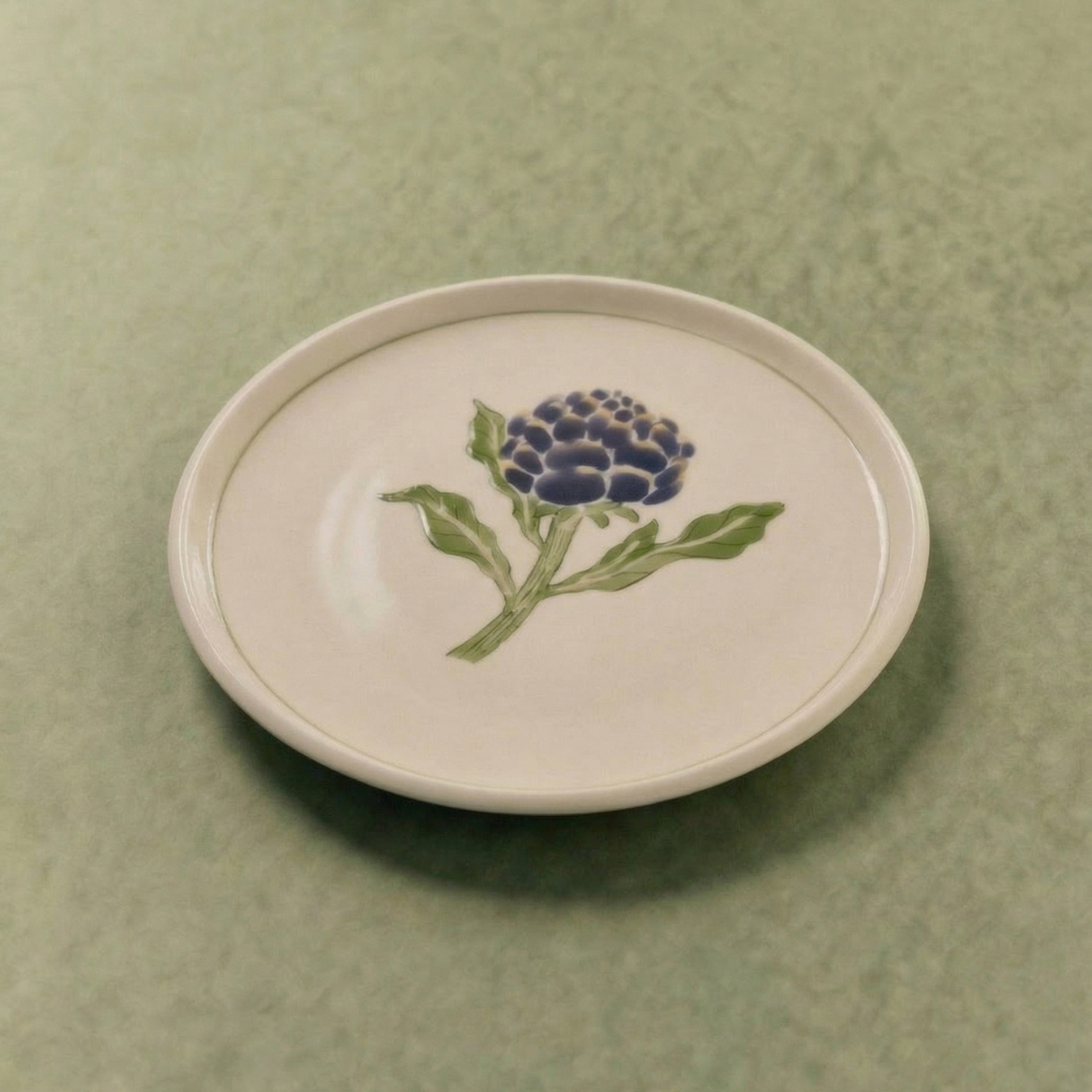Artichoke Appetizer Plate with Lined Border