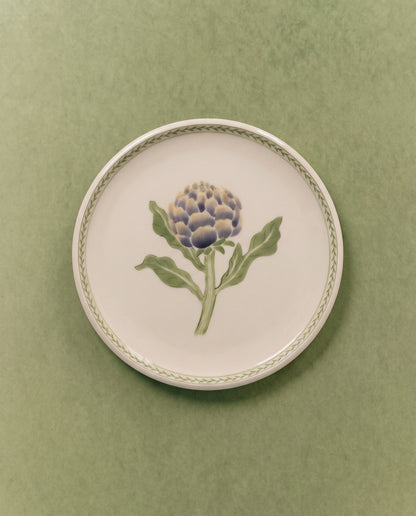 Artichoke Dinner Plate with Leaf Border