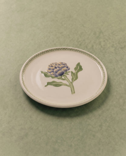 Artichoke Dinner Plate with Leaf Border